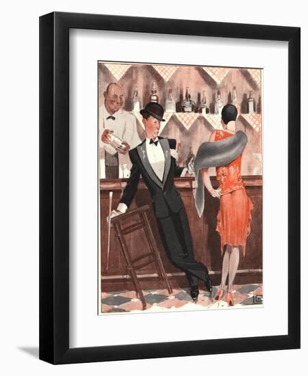 Front Cover of 'Le Sourire'-Georges Leonnec-Framed Premium Giclee Print