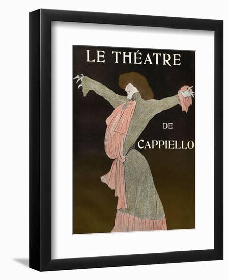 Front Cover of 'Le Theatre' Magazine, 1903-Leonetto Cappiello-Framed Premium Giclee Print
