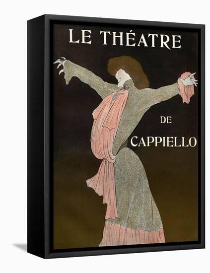 Front Cover of 'Le Theatre' Magazine, 1903-Leonetto Cappiello-Framed Stretched Canvas