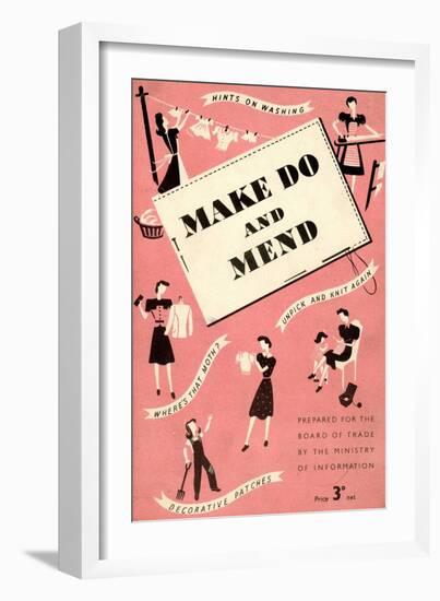 Front Cover of 'Make Do and Mend'-null-Framed Giclee Print