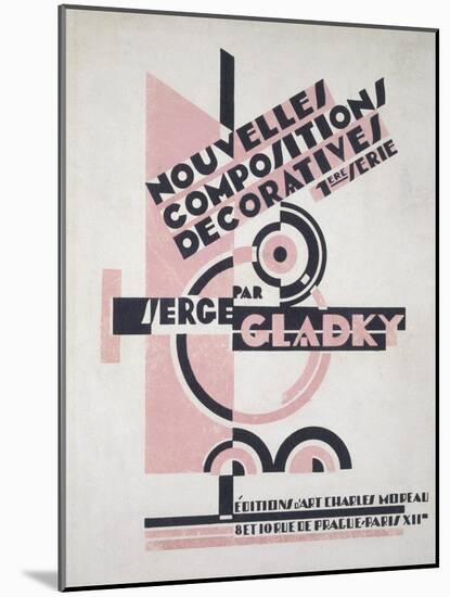 Front Cover of 'Nouvelles Compositions Decoratives', Late 1920S (Pochoir Print)-Serge Gladky-Mounted Giclee Print