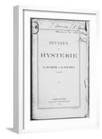 Front Cover of 'Studien uber Hysterie' by Josef Breuer-Sigmund Freud-Framed Giclee Print