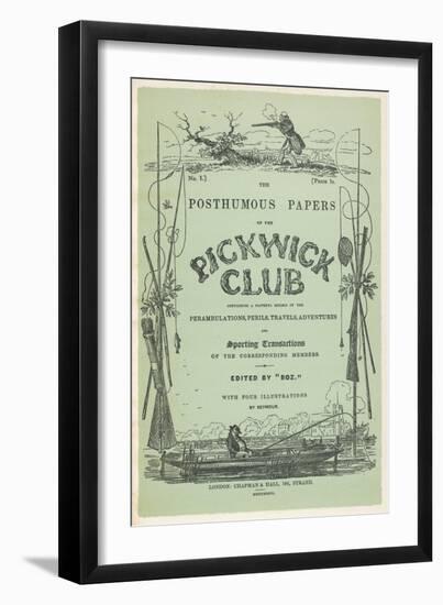 Front Cover of the First Issue of the Pickwick Papers-Robert Seymour-Framed Art Print