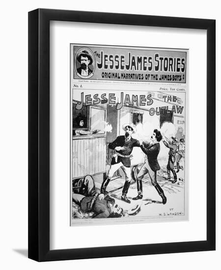 Front Cover of The Jesse James Stories Printed 1898-null-Framed Giclee Print