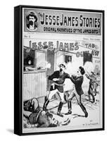 Front Cover of The Jesse James Stories Printed 1898-null-Framed Stretched Canvas