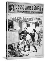 Front Cover of The Jesse James Stories Printed 1898-null-Stretched Canvas