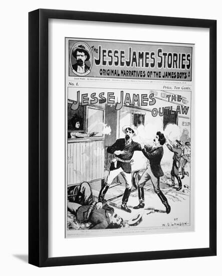 Front Cover of The Jesse James Stories Printed 1898-null-Framed Giclee Print