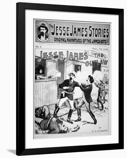 Front Cover of The Jesse James Stories Printed 1898-null-Framed Giclee Print