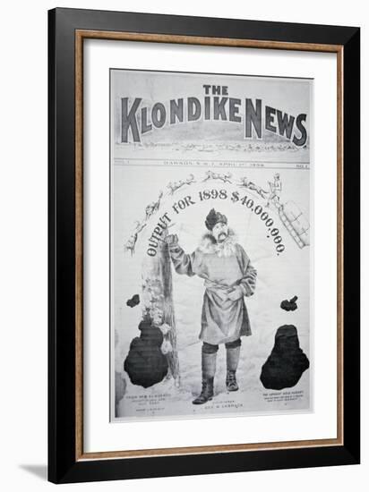 Front Cover of The Klondike News, 1st April 1898-null-Framed Giclee Print