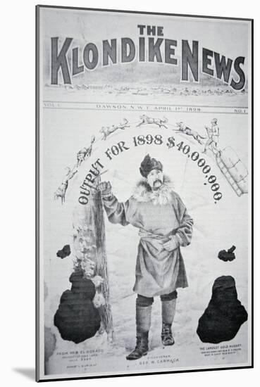 Front Cover of The Klondike News, 1st April 1898-null-Mounted Giclee Print