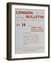 Front Cover of the 'London Bulletin', No. 14, May 1939-null-Framed Giclee Print