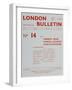 Front Cover of the 'London Bulletin', No. 14, May 1939-null-Framed Giclee Print