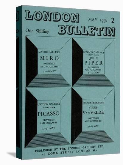 Front Cover of the 'London Bulletin', No. 2, May 1938-null-Stretched Canvas