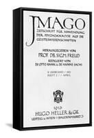 Front Cover of the Magazine 'Imago', published by Hugo Heller, Leipzig und Wien, April 1913-Sigmund Freud-Framed Stretched Canvas