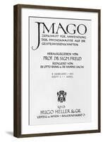 Front Cover of the Magazine 'Imago', published by Hugo Heller, Leipzig und Wien, April 1913-Sigmund Freud-Framed Giclee Print