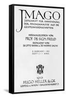 Front Cover of the Magazine 'Imago', published by Hugo Heller, Leipzig und Wien, April 1913-Sigmund Freud-Framed Stretched Canvas