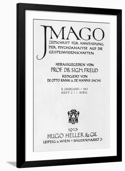 Front Cover of the Magazine 'Imago', published by Hugo Heller, Leipzig und Wien, April 1913-Sigmund Freud-Framed Giclee Print