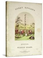 Front Cover of the Music Cover for 'Merry England', a Quadrille by Wilhelm Keller-null-Stretched Canvas