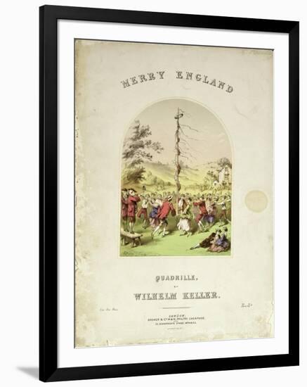 Front Cover of the Music Cover for 'Merry England', a Quadrille by Wilhelm Keller-null-Framed Giclee Print