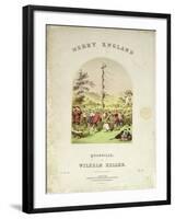 Front Cover of the Music Cover for 'Merry England', a Quadrille by Wilhelm Keller-null-Framed Giclee Print