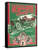 Front Cover of the Score of 'I Love My Horse and Wagon, But Oh! You Buick Car', 1909-null-Framed Stretched Canvas