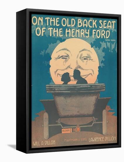 Front Cover of the Score of 'On the Old Back Seat of the Henry Ford', C.1935-null-Framed Stretched Canvas