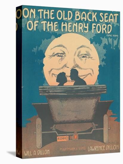 Front Cover of the Score of 'On the Old Back Seat of the Henry Ford', C.1935-null-Stretched Canvas