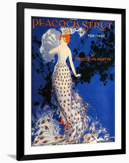 Front Cover of the Score of the 'Peacock Strut', 1917-null-Framed Premium Giclee Print