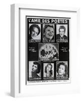 Front Cover of the Score of the Song 'L'Ame Des Poetes' with Words and Music by Charles Trenet-French-Framed Giclee Print