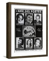 Front Cover of the Score of the Song 'L'Ame Des Poetes' with Words and Music by Charles Trenet-French-Framed Giclee Print