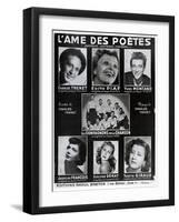 Front Cover of the Score of the Song 'L'Ame Des Poetes' with Words and Music by Charles Trenet-French-Framed Giclee Print