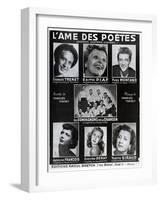 Front Cover of the Score of the Song 'L'Ame Des Poetes' with Words and Music by Charles Trenet-French-Framed Giclee Print