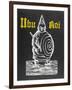 Front Cover of Ubu Roi Depicting Pere Ubu and the Spiral Adorning His Belly-null-Framed Photographic Print