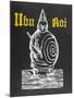 Front Cover of Ubu Roi Depicting Pere Ubu and the Spiral Adorning His Belly-null-Mounted Photographic Print