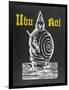 Front Cover of Ubu Roi Depicting Pere Ubu and the Spiral Adorning His Belly-null-Framed Photographic Print