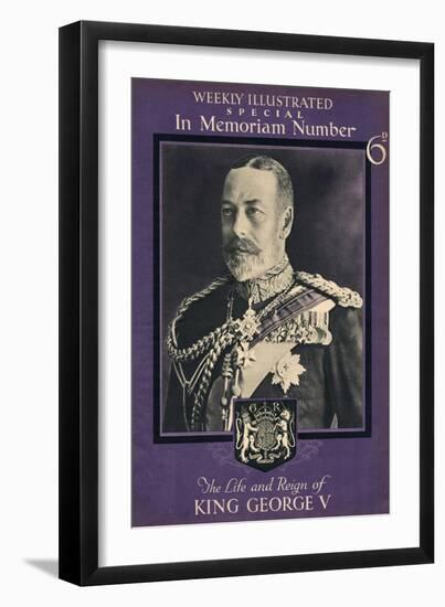 Front Cover of Weekly Illustrated Magazine - King George V Special Commemorative-null-Framed Art Print