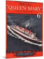 Front Cover of Weekly Illustrated Magazine - Queen Mary (Steamship) Special Issue-null-Mounted Photographic Print