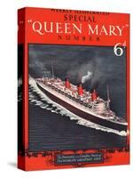 Front Cover of Weekly Illustrated Magazine - Queen Mary (Steamship) Special Issue-null-Stretched Canvas