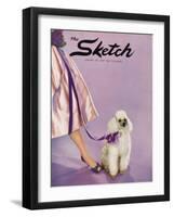 Front Cover Photograph Showing a Lady Posed with a Poodle-null-Framed Photographic Print