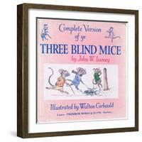 Front Cover the Three Blind Mice-Walton Corbould-Framed Giclee Print