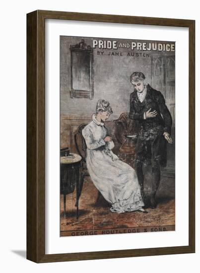 Front Cover To the Novel, 'Pride and Prejudice' by Jane Austen-null-Framed Giclee Print