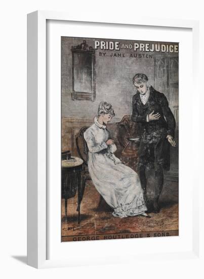 Front Cover To the Novel, 'Pride and Prejudice' by Jane Austen-null-Framed Giclee Print