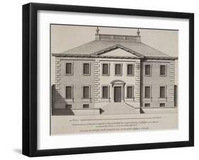 Front Elevation Of a Building. From a Pattern Book Of Drawings Of Typical English Buildings-null-Framed Giclee Print