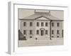 Front Elevation Of a Building. From a Pattern Book Of Drawings Of Typical English Buildings-null-Framed Giclee Print