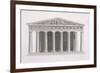 Front Elevation of a Classical Building, Volume II, Chapter I, Plate III-James Stuart-Framed Giclee Print