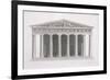 Front Elevation of a Classical Building, Volume II, Chapter I, Plate III-James Stuart-Framed Giclee Print