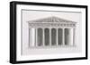 Front Elevation of a Classical Building, Volume II, Chapter I, Plate III-James Stuart-Framed Giclee Print