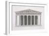 Front Elevation of a Classical Building, Volume II, Chapter I, Plate III-James Stuart-Framed Giclee Print