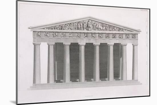 Front Elevation of a Classical Building, Volume II, Chapter I, Plate III-James Stuart-Mounted Giclee Print