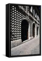 Front Elevation of Diamanti Palace, Macerata, Marche, Italy-Giulio Carpioni-Framed Stretched Canvas